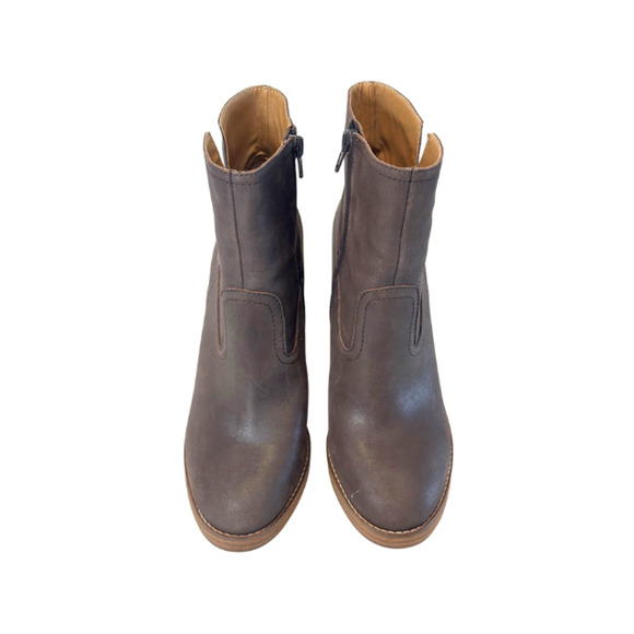 Lucky Brand Quintei Bootie Platform Boots Ankle Western Brown Women's Size 8M - Picture 2 of 9
